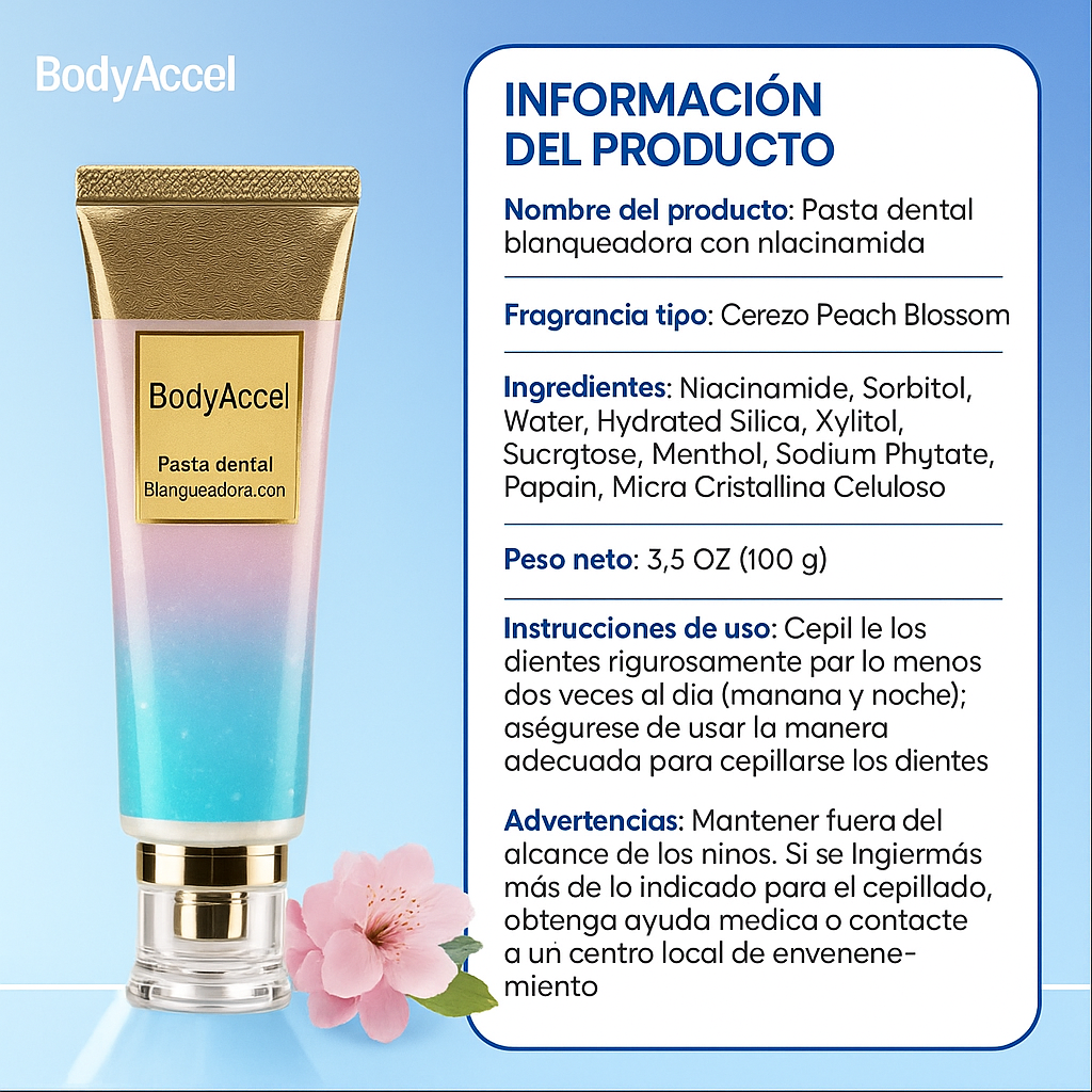 Bodyace Whitening Power - Pasta Dental Súper Blanqueadora
