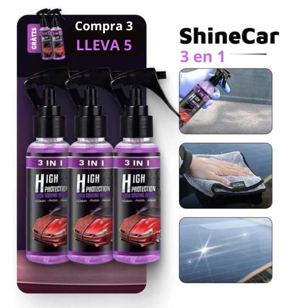 ShineCar - Spray de Recubrimiento Para Coches (Efecto Brillo Rápido)
