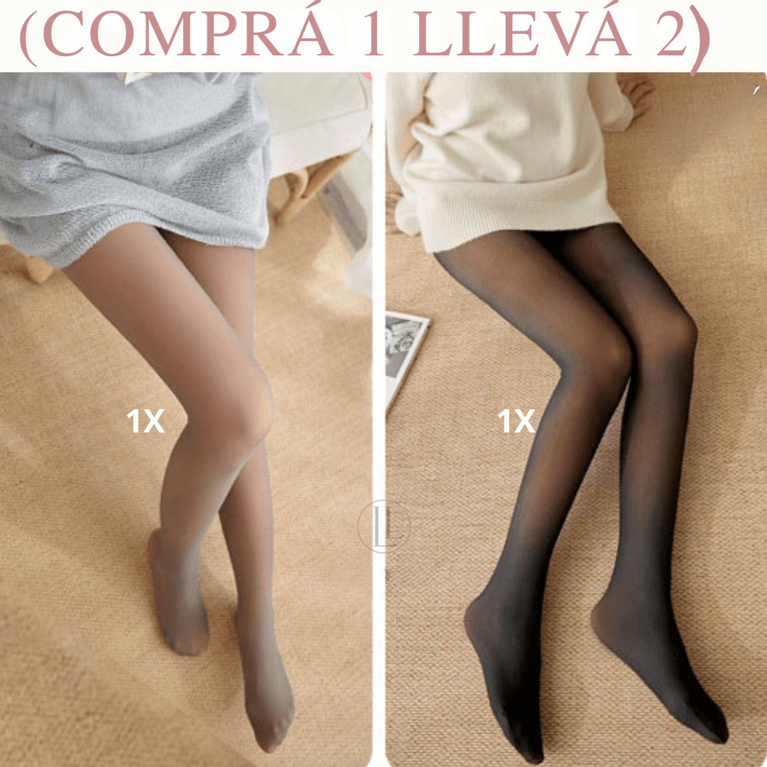 KIT MEDIAS CANCÁN FORRADAS TRANSLÚCIDAS (LLEVÁS 2 PAGANDO 1)