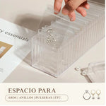 Organizador de Joyas Acrílico – ¡Llevate el set completo con 20 piezas!