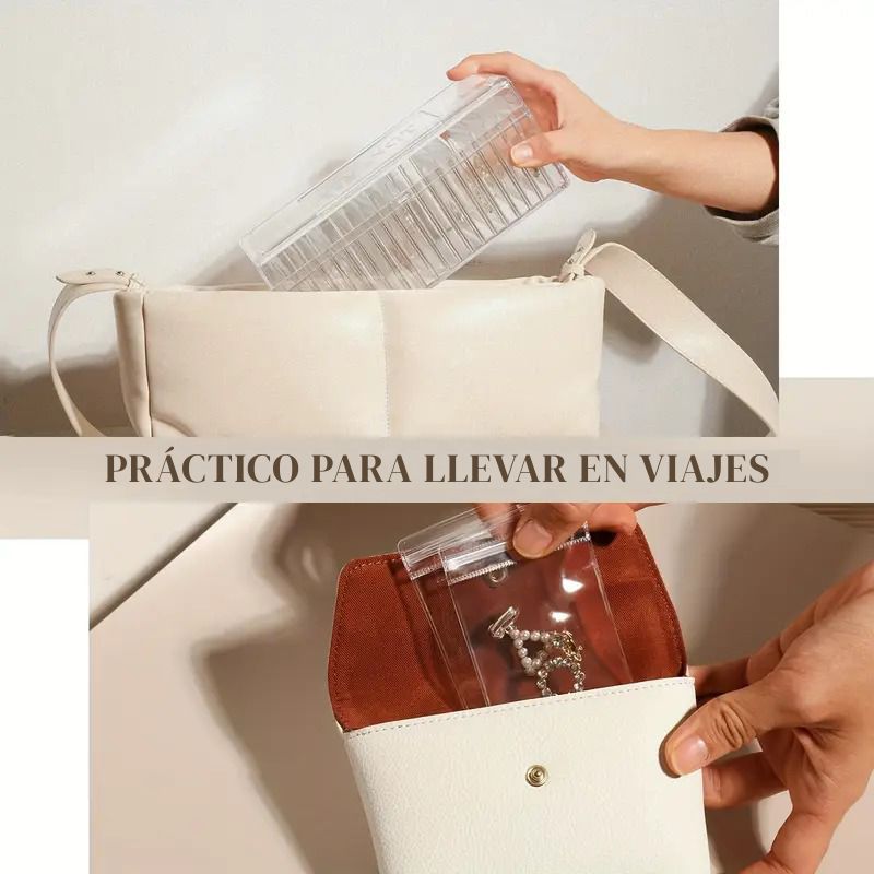 Organizador de Joyas Acrílico – ¡Llevate el set completo con 20 piezas!