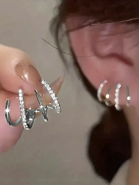 LANZAMIENTO | Aros Cuatro Puntas - Bañados en Oro 18k + ENVÍO GRATIS