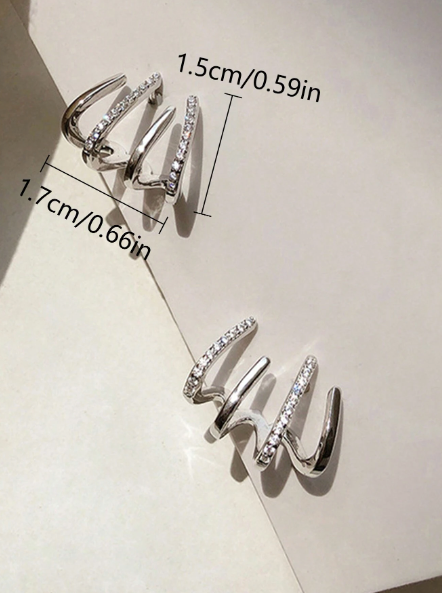 LANZAMIENTO | Aros Cuatro Puntas - Bañados en Oro 18k + ENVÍO GRATIS