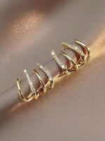 LANZAMIENTO | Aros Cuatro Puntas - Bañados en Oro 18k + ENVÍO GRATIS