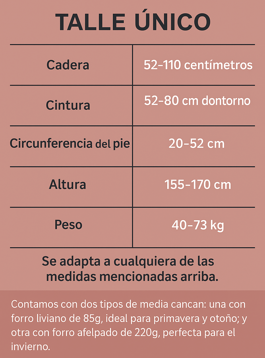 KIT MEDIAS CANCÁN FORRADAS TRANSLÚCIDAS (LLEVÁS 2 PAGANDO 1)
