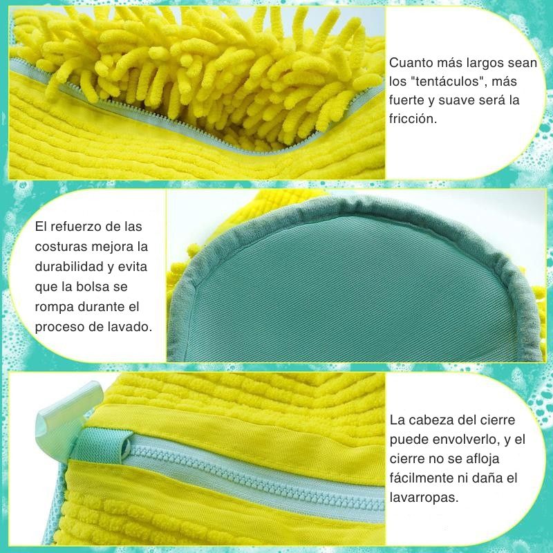 Bolsa para Lavar Zapatos de Microfibra Chenille – Protección Suave y Eficaz en Lavado a Máquina