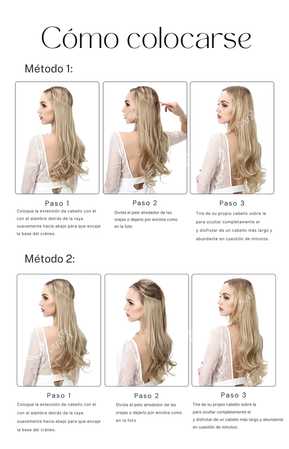 Natural y Elegante: Extensiones Halo Premium