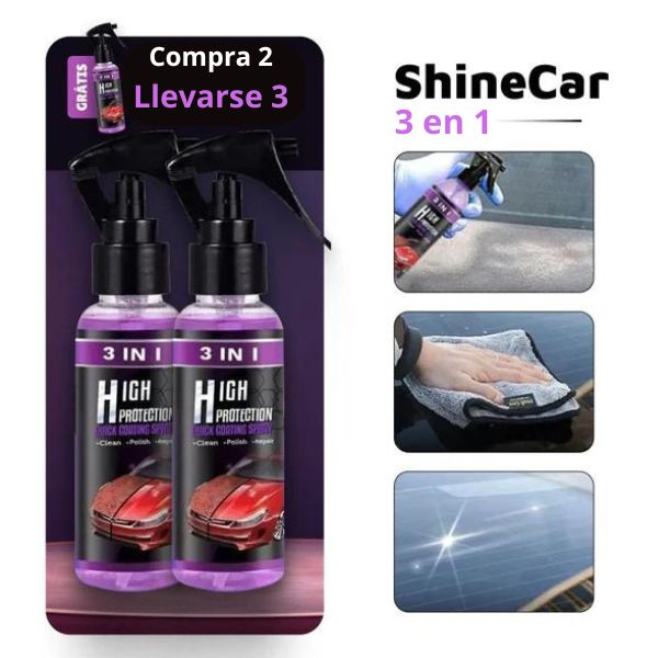ShineCar - Spray de Recubrimiento Para Coches (Efecto Brillo Rápido)