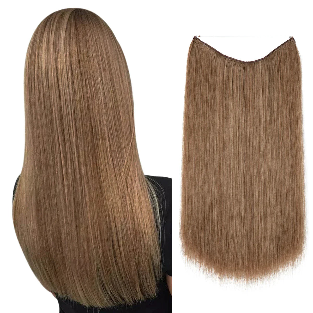 Natural y Elegante: Extensiones Halo Premium
