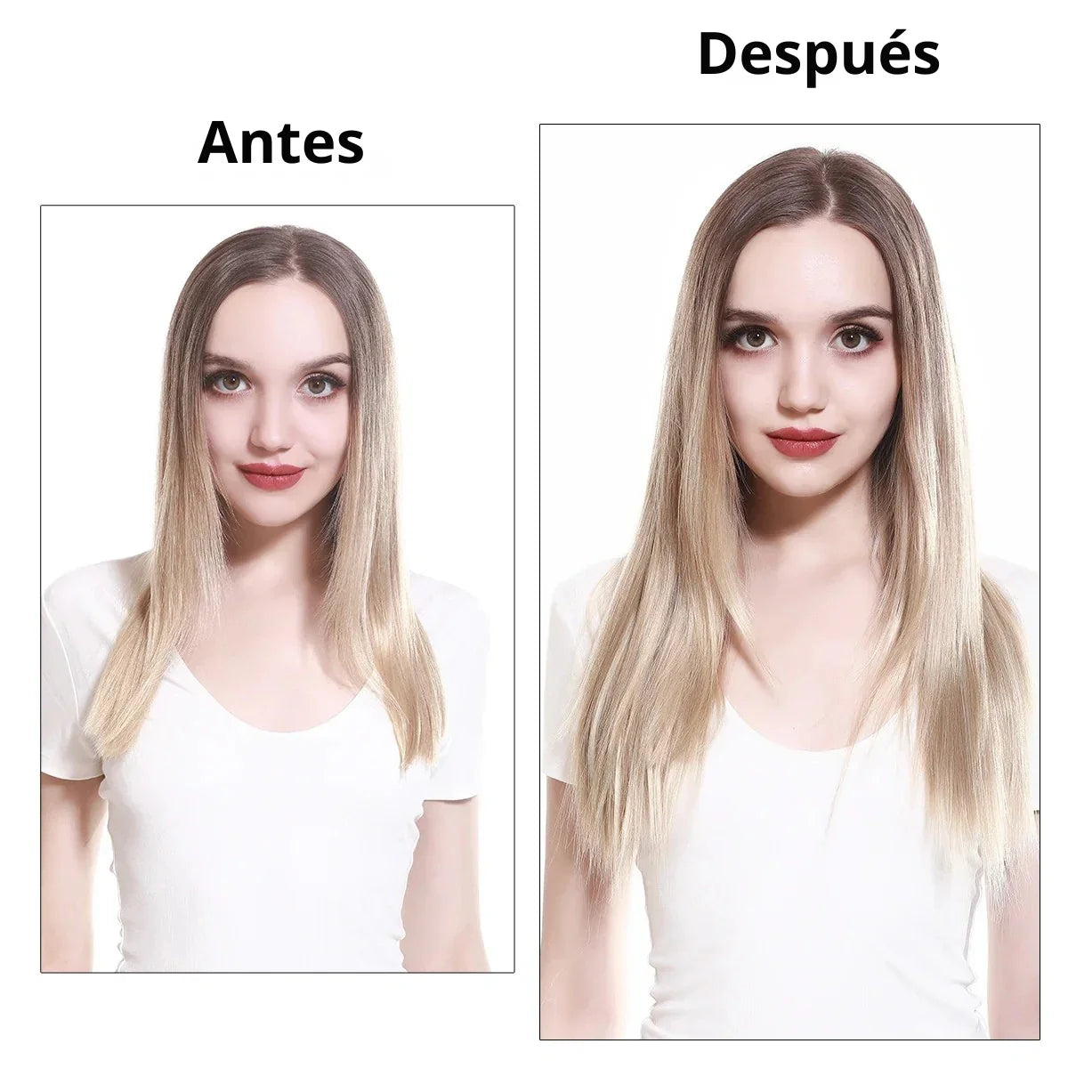 Natural y Elegante: Extensiones Halo Premium