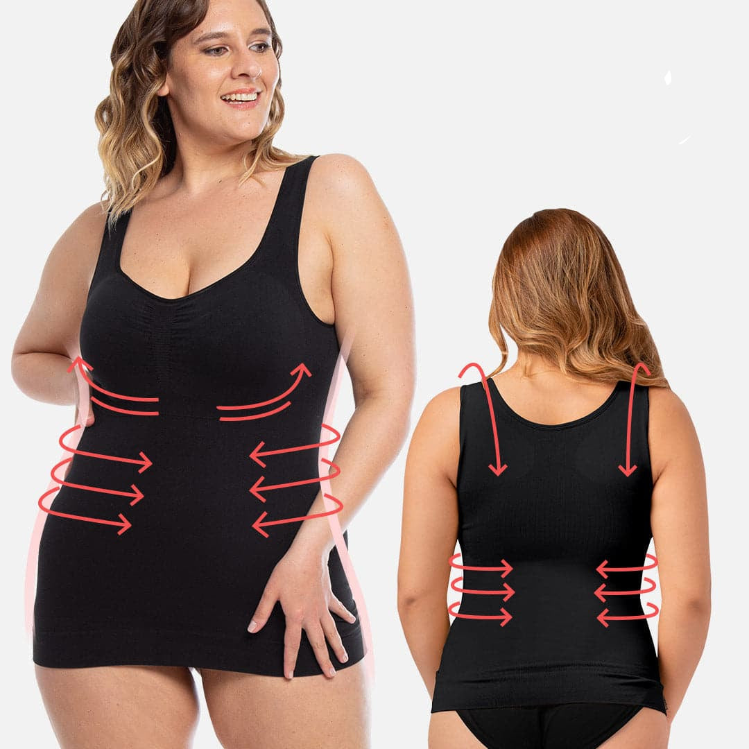 BodyShaper™ Camiseta Moldeadora Esconde-Gorditos: Faja Modeladora 3 en 1 - Moldea Tu Cuerpo
