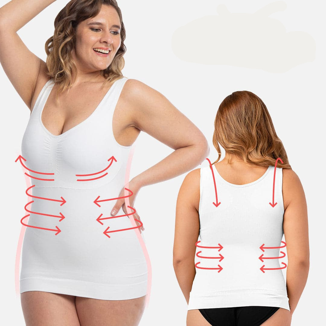 BodyShaper™ Camiseta Moldeadora Esconde-Gorditos: Faja Modeladora 3 en 1 - Moldea Tu Cuerpo