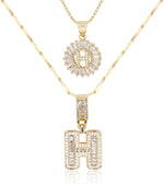 [49% OFF] Pack x2 - Collares con Dije de Inicial