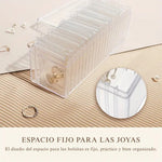 Organizador de Joyas Acrílico – ¡Llevate el set completo con 20 piezas!