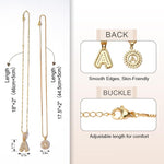 [49% OFF] Pack x2 - Collares con Dije de Inicial