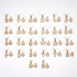 [49% OFF] Pack x2 - Collares con Dije de Inicial