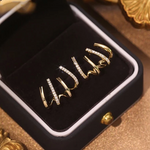 LANZAMIENTO | Aros Cuatro Puntas - Bañados en Oro 18k + ENVÍO GRATIS