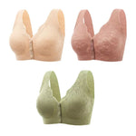 Pack de 3 - Corpiño Valentina con Broche Frontal