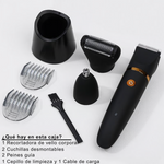 💥 Recortadora corporal eléctrica 3 en 1 para hombre, cortapelos inalámbrico para la zona íntima, afeitadora eléctrica impermeable