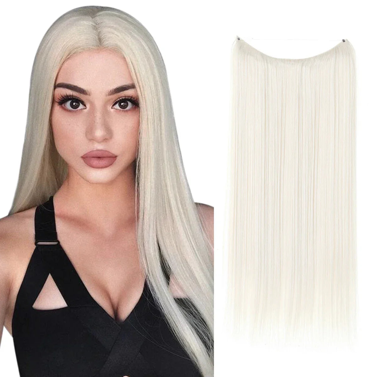 Natural y Elegante: Extensiones Halo Premium