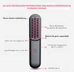 Belleza Capilar® - Cepillo Térmico Inalámbrico