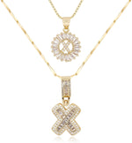 [49% OFF] Pack x2 - Collares con Dije de Inicial