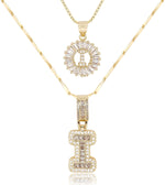 [49% OFF] Pack x2 - Collares con Dije de Inicial