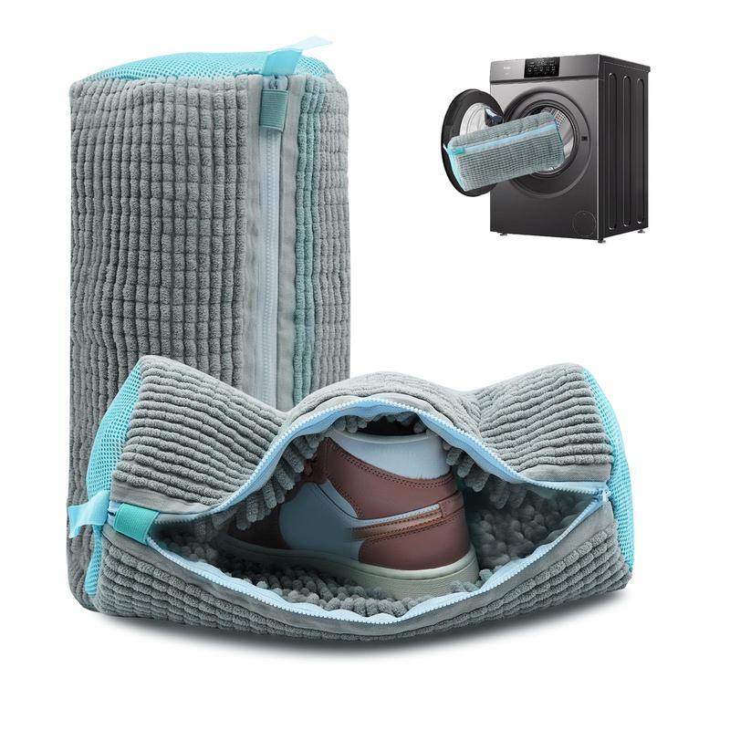 Bolsa para Lavar Zapatos de Microfibra Chenille – Protección Suave y Eficaz en Lavado a Máquina
