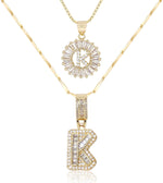 [49% OFF] Pack x2 - Collares con Dije de Inicial